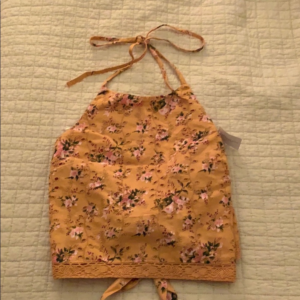 NWT American Eagle Tie Back, Backless Halter Top